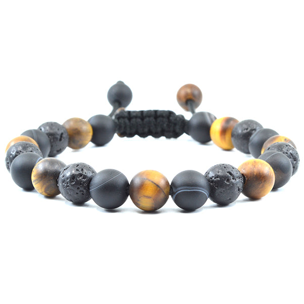 Matte Tiger s Eye Matte Black Banded Agate Lava Vosswood